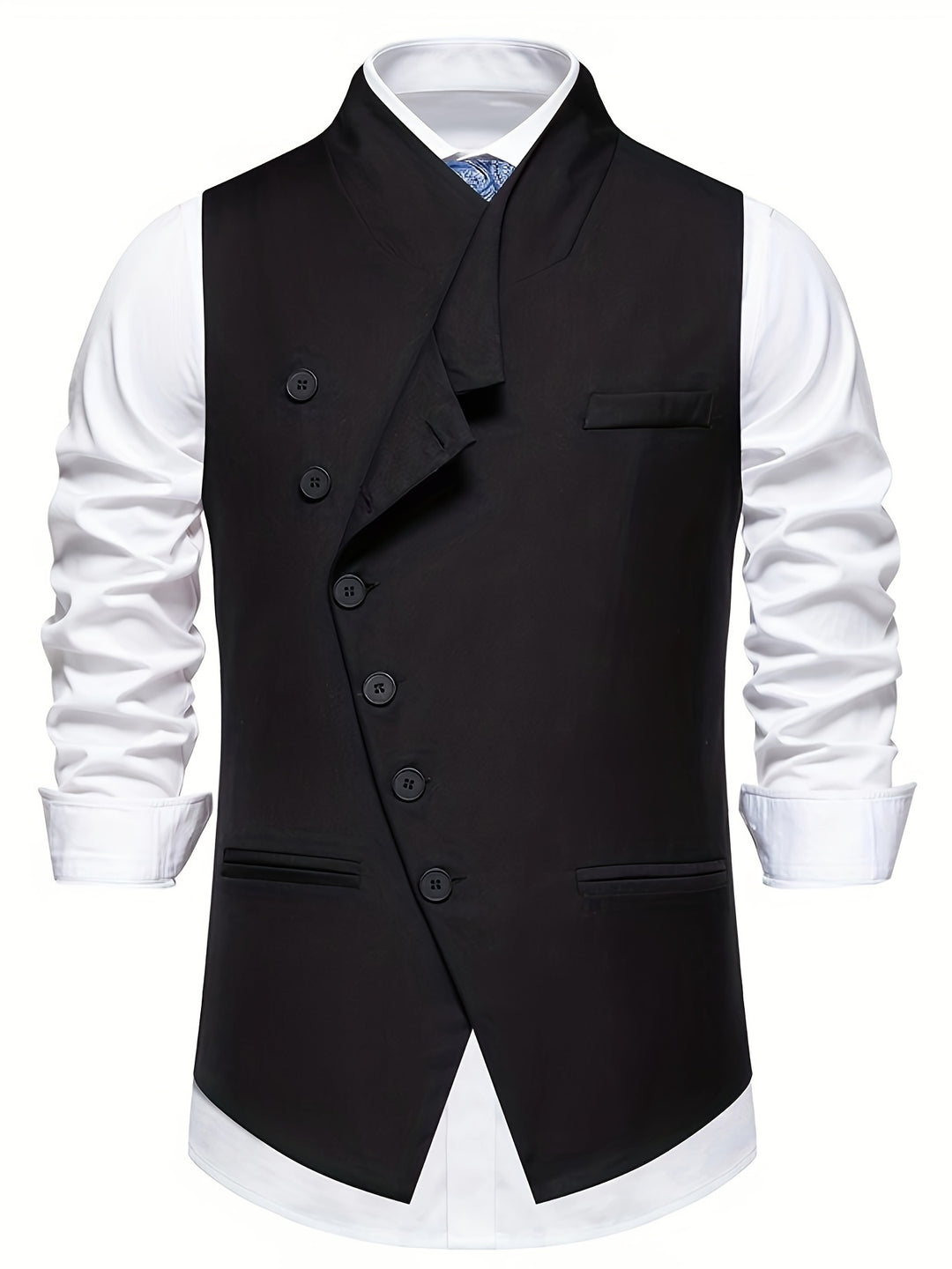 Jasper | Slant-Button Notch Lapel Vest