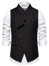 Jasper | Slant-Button Notch Lapel Vest