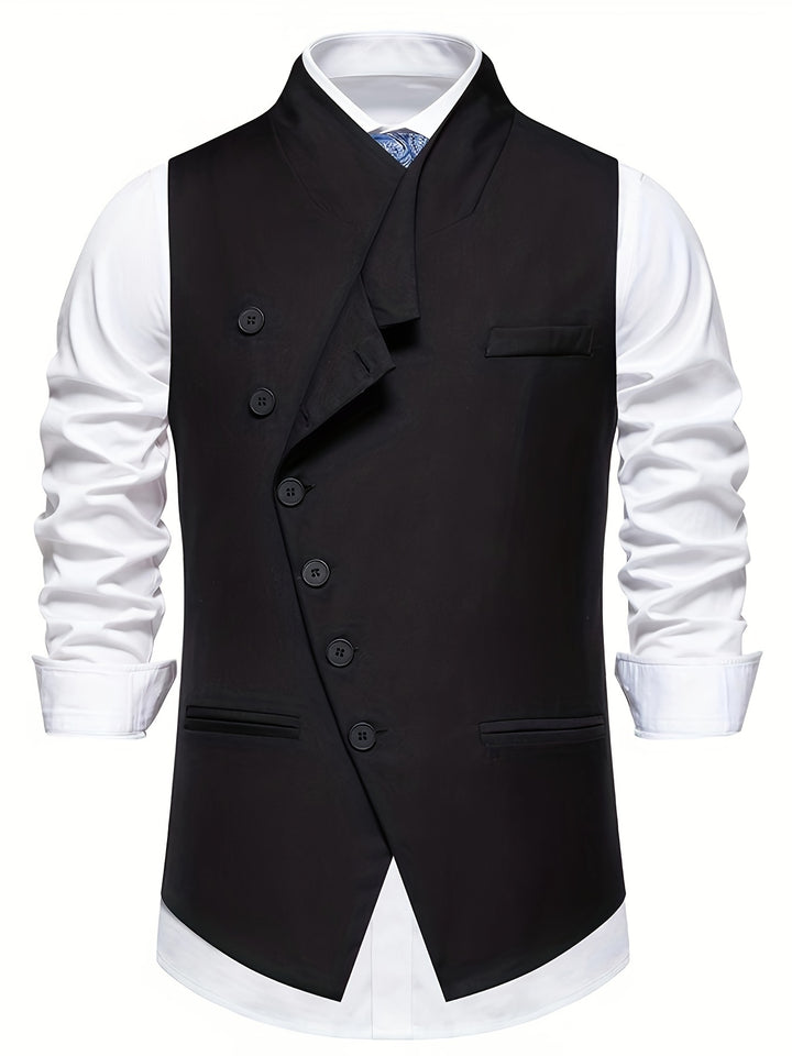 Jasper | Slant-Button Notch Lapel Vest
