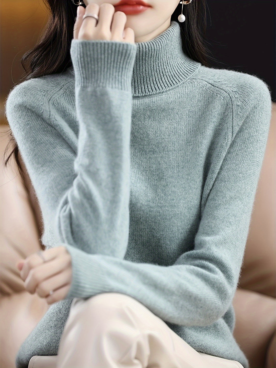 Annabel | Cozy Mock-Neck Sweater