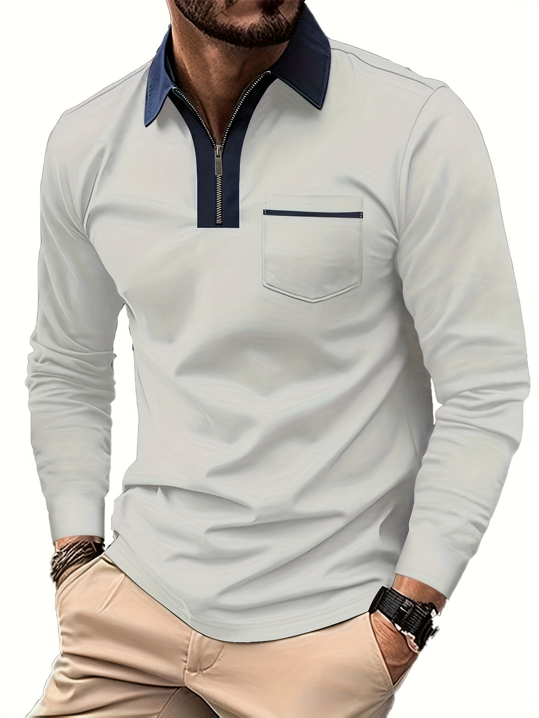 Fletcher | Refined Zip-Collar Polo Shirt