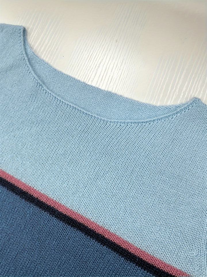 Sabine | Boat-Neck Color-Block Sweater