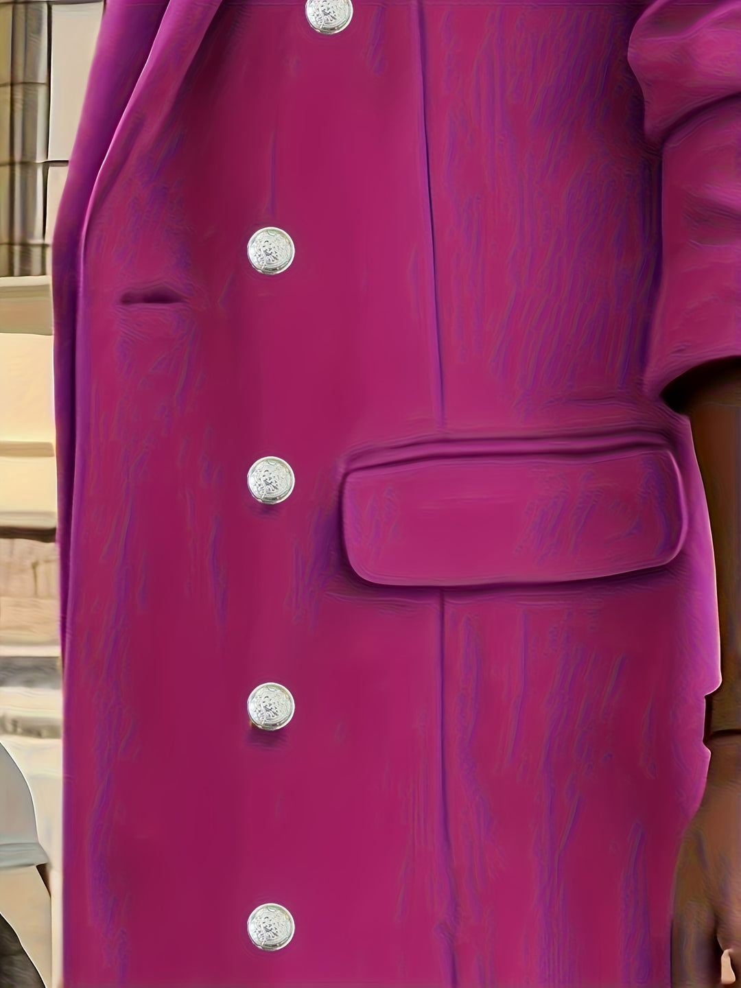 Delphine | Double-Breasted Longline Coat