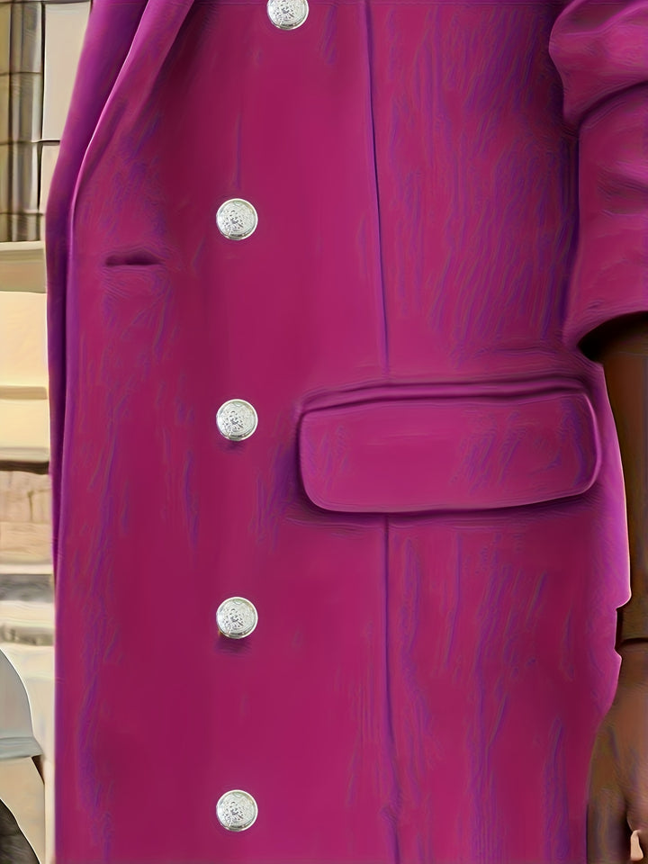 Delphine | Double-Breasted Longline Coat