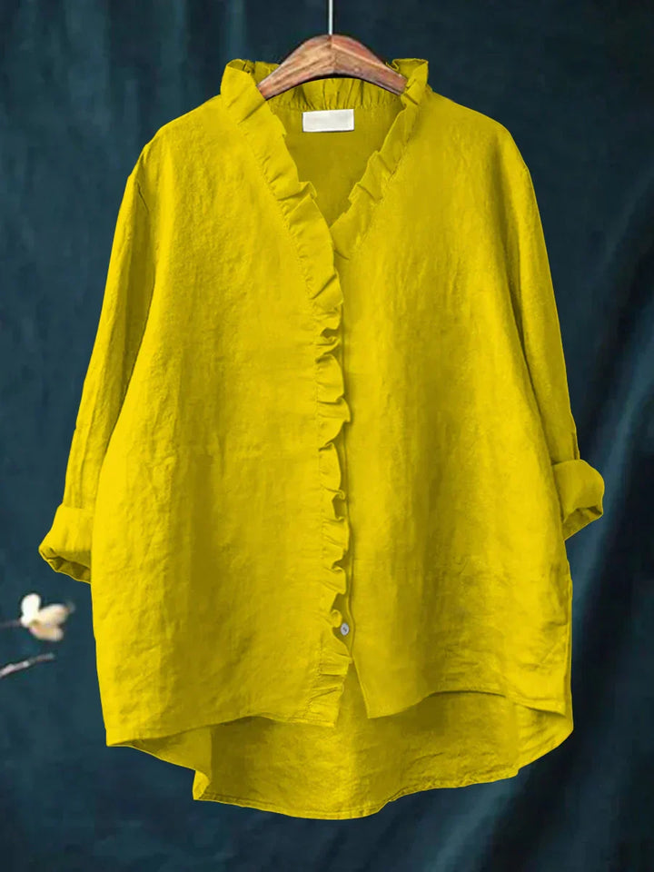 Eliza | Casual Ruffle V Neck Blouse