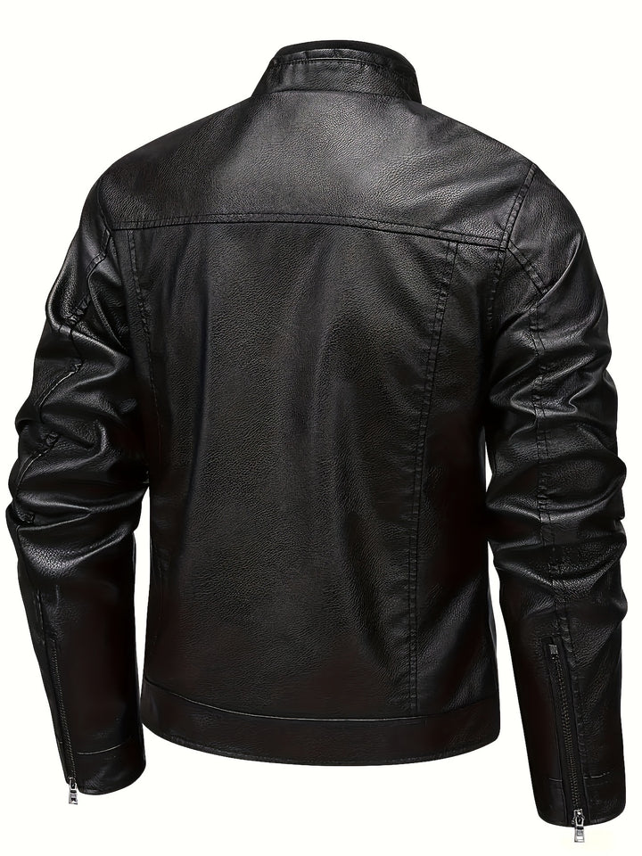 Garrison | Refined Stand-Collar Moto Jacket