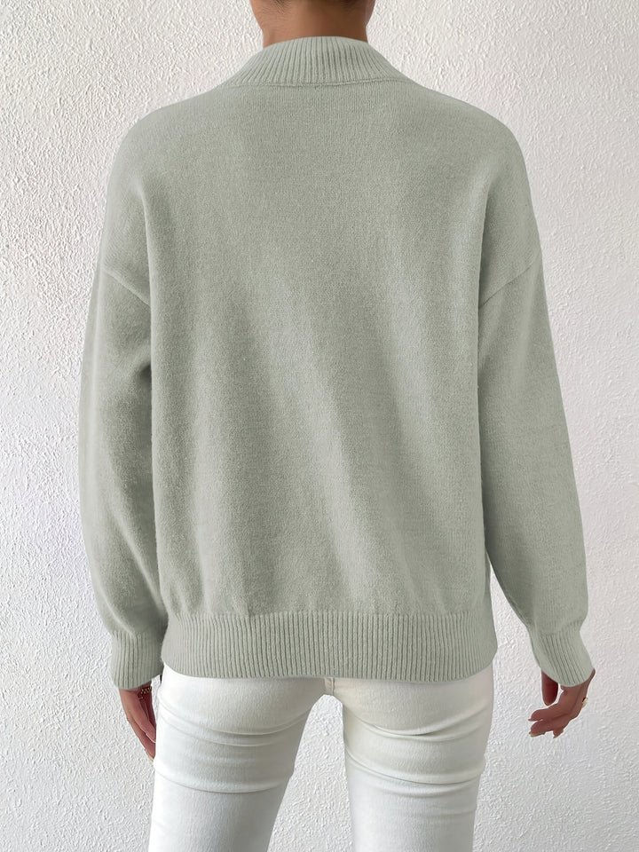 Annika | Refined Mock Neck Sweater