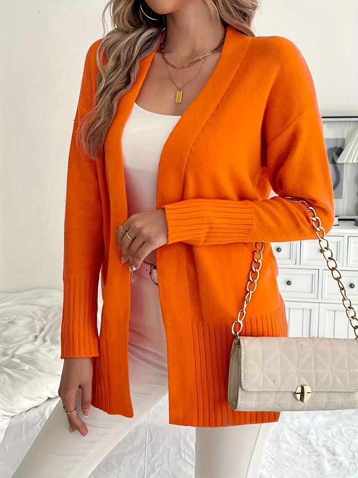 Charlotte | Draped Open-Front Cardigan
