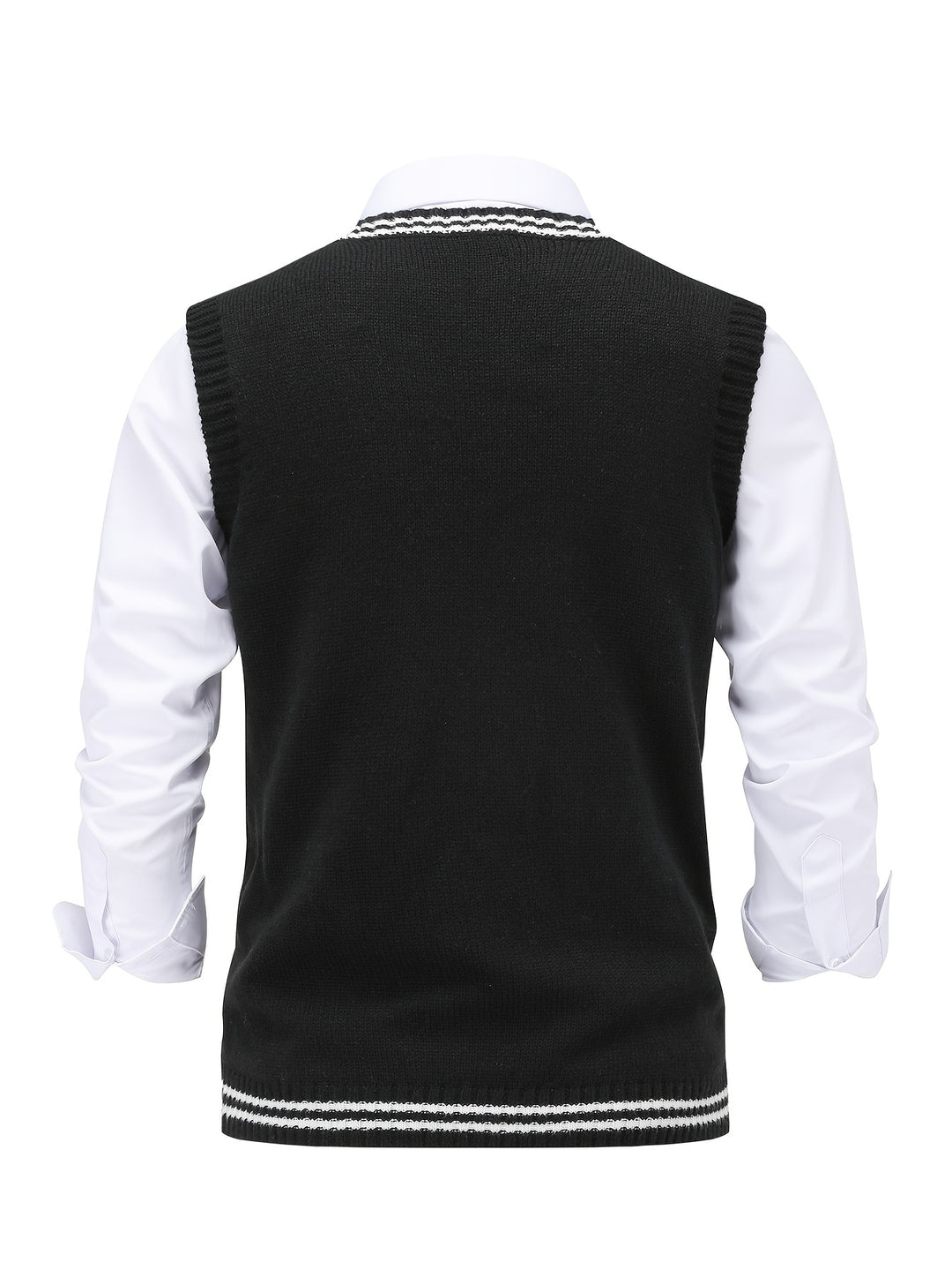Graham | Cable-Knit V-Neck Vest