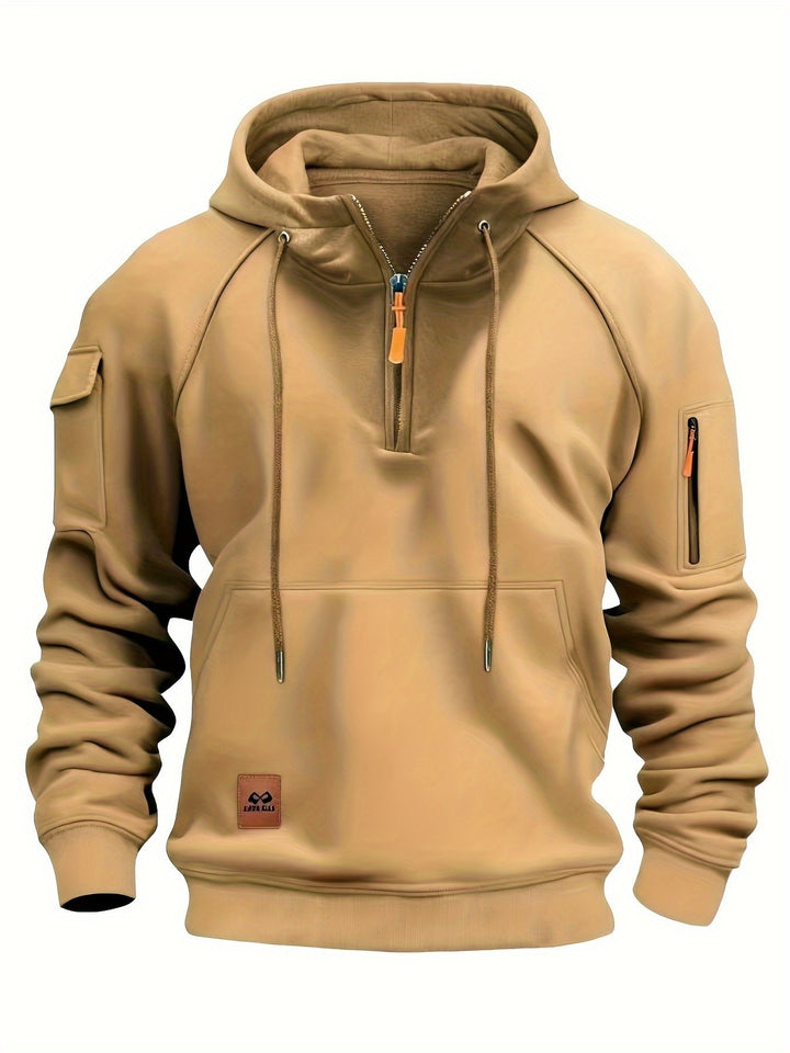 Brennan | Rugged Quarter-Zip Hoodie