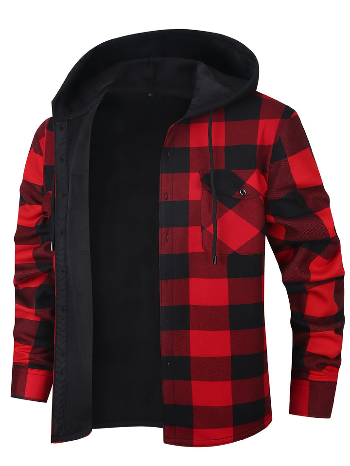 Clayton | Hooded Plaid Overshirt