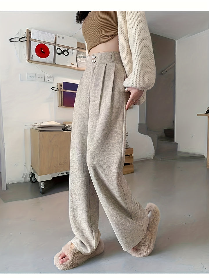 Penelope | High-Waisted Wide-Leg Trousers