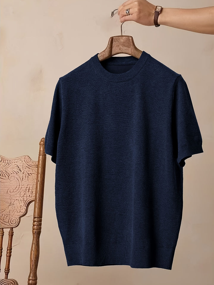 Emerson | Refined Crew-Neck Short-Sleeve Top