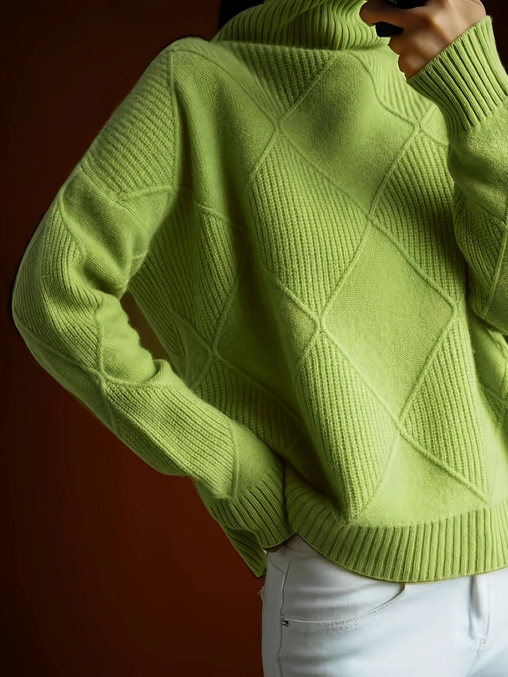 Maren | Textured Turtleneck Sweater
