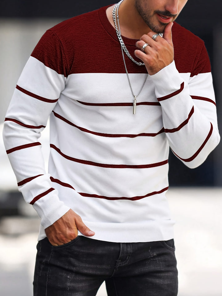 Bennington | Classic Striped Crew Neck Sweater