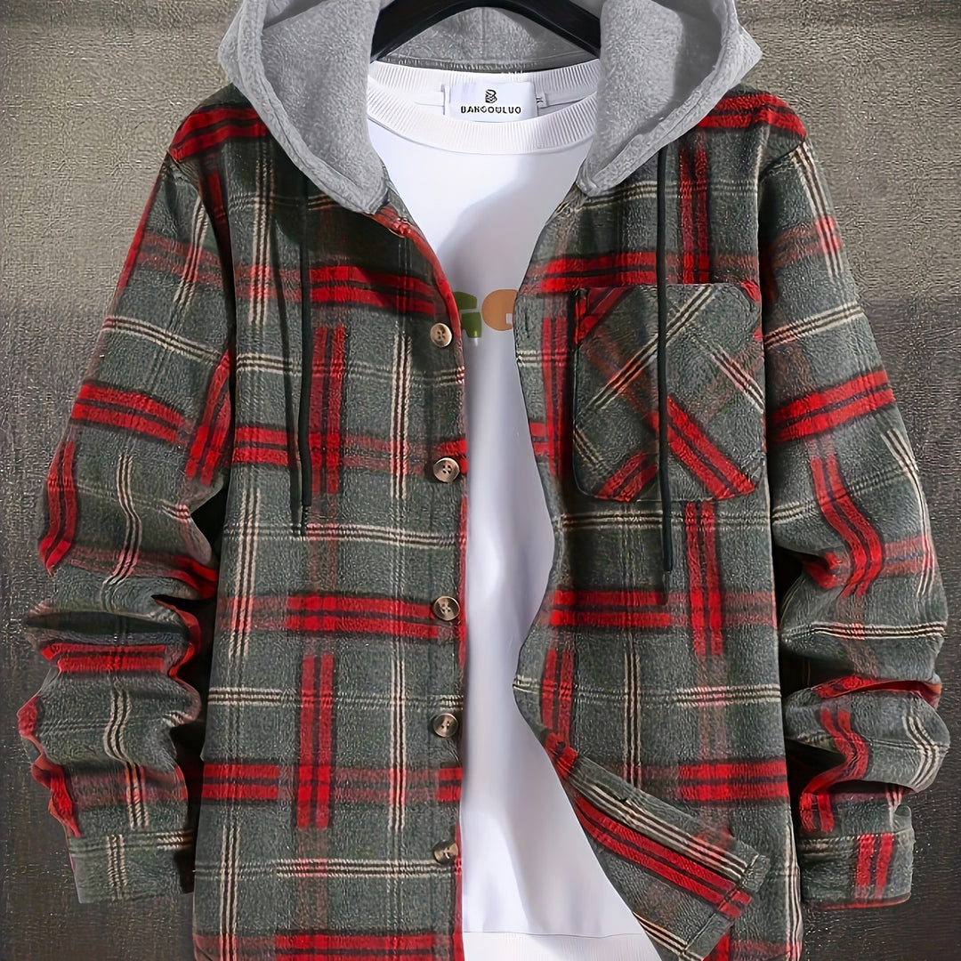 Holden | Hooded Plaid Overshirt Jacket