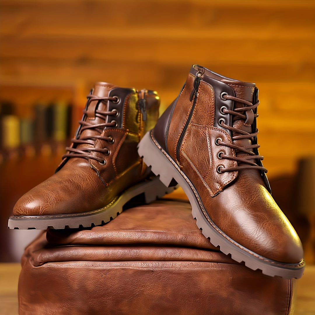 Rupert | Rugged Lace-Up Ankle Boots