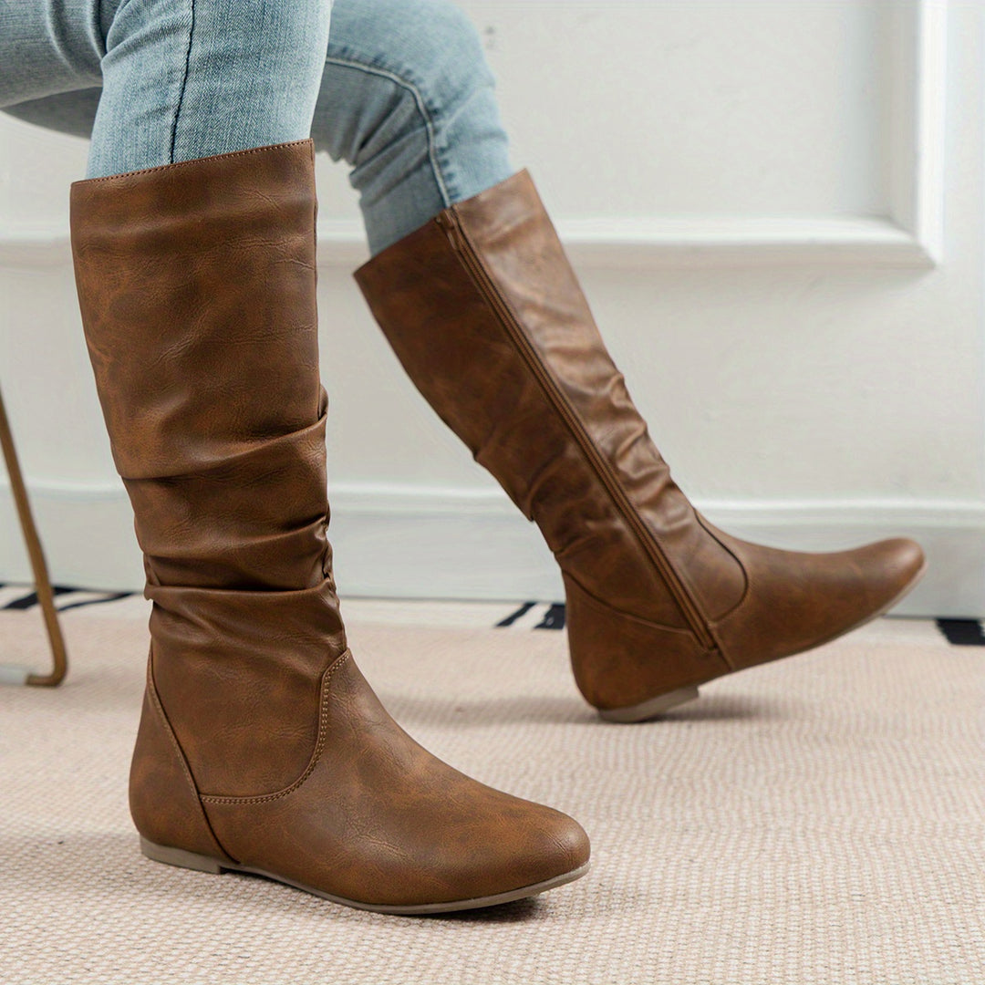 Bernadette | Slouchy Mid-Calf Boots