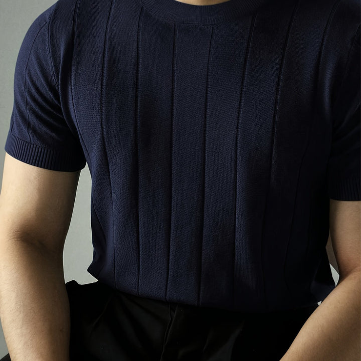 Landon | Ribbed Short-Sleeve Top