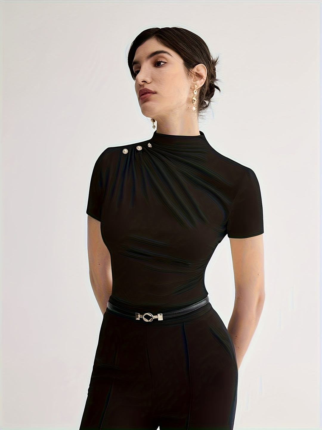 Larissa | Refined Mock-Neck Top