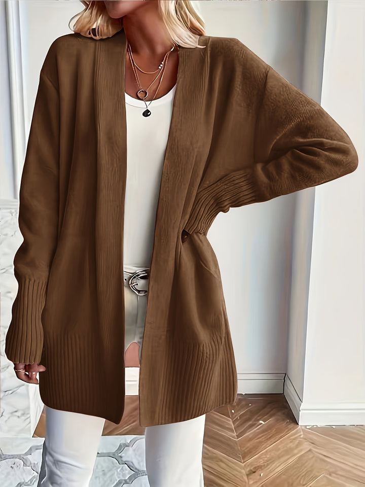 Charlotte | Draped Open-Front Cardigan