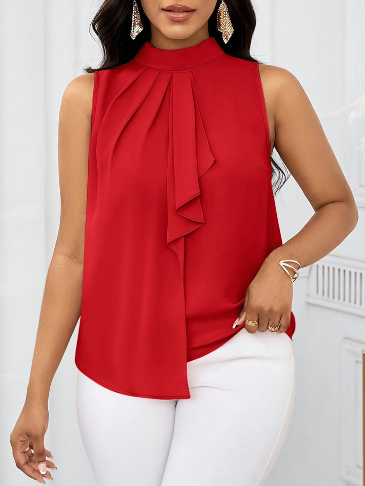 Colleen | Bow-Tie Sleeveless Blouse