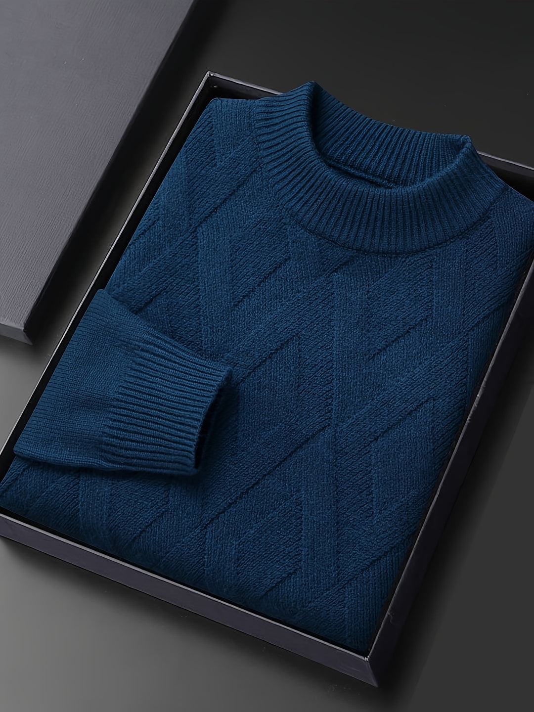 Rhys | Textured Mock-Neck Sweater