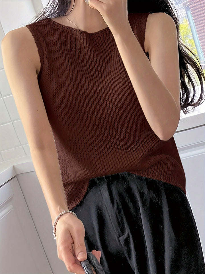 Willa | Relaxed Sleeveless Knit Top