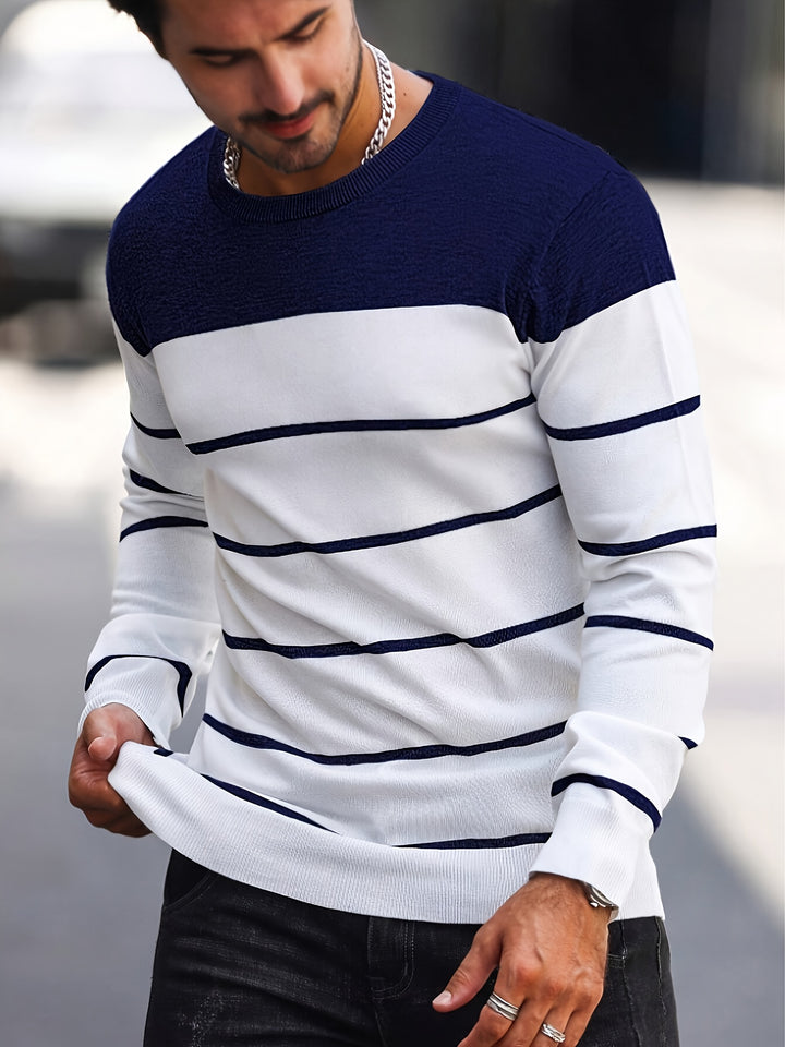 Bennington | Classic Striped Crew Neck Sweater