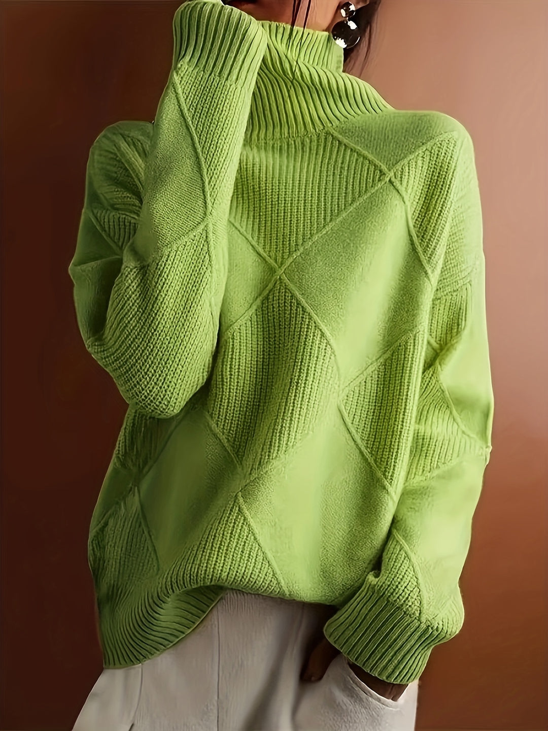Maren | Textured Turtleneck Sweater