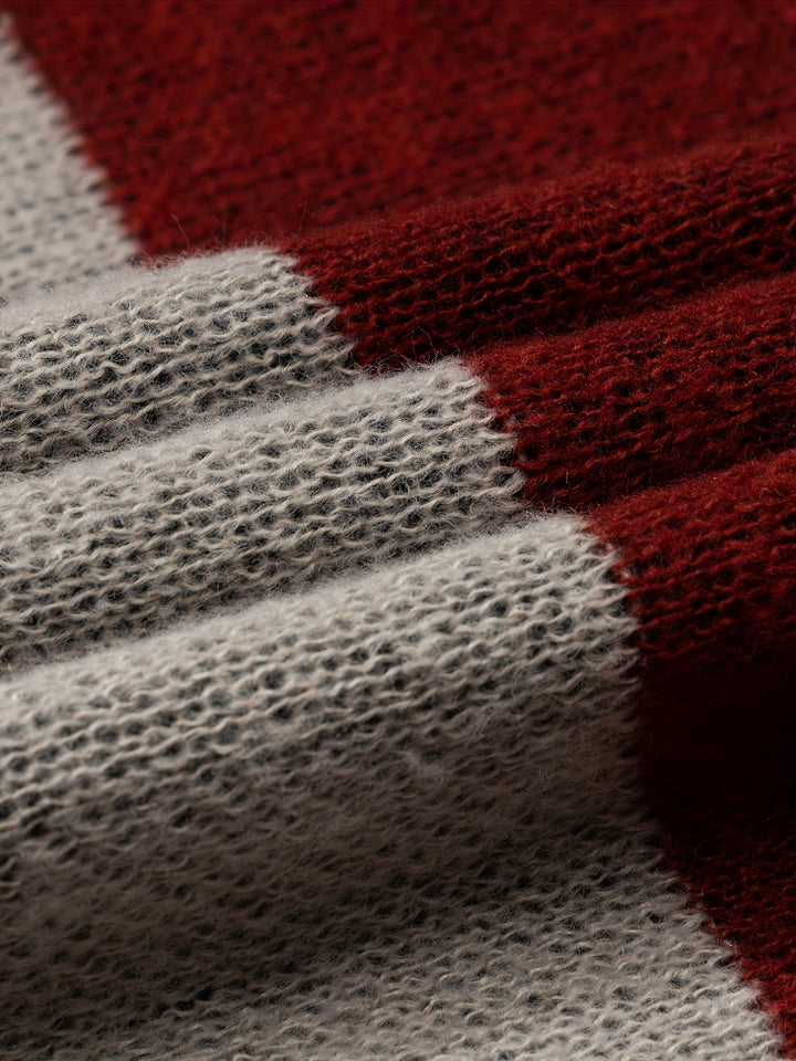 Edmund | Color Block Crewneck Sweater
