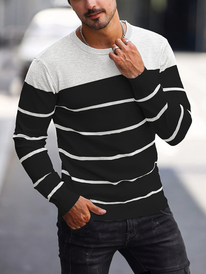 Bennington | Classic Striped Crew Neck Sweater