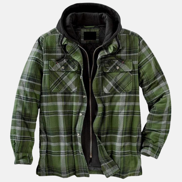 Clayton | Rugged Hooded Plaid Jacket