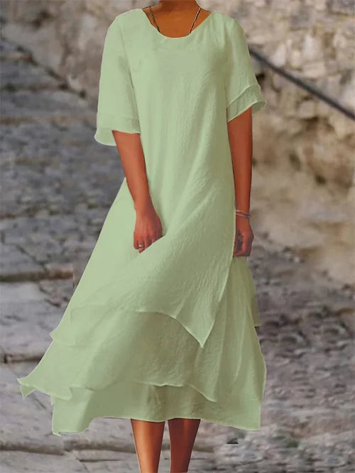 Senna | Elegant Double Layer Dress