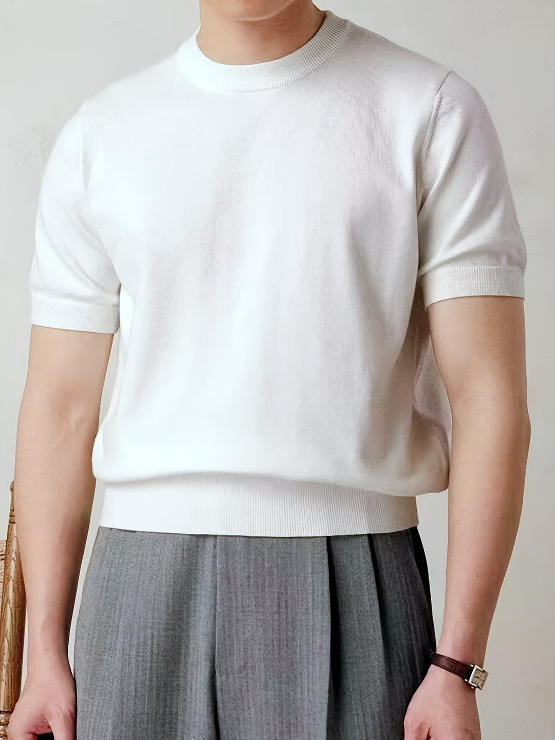 Emerson | Refined Crew-Neck Short-Sleeve Top