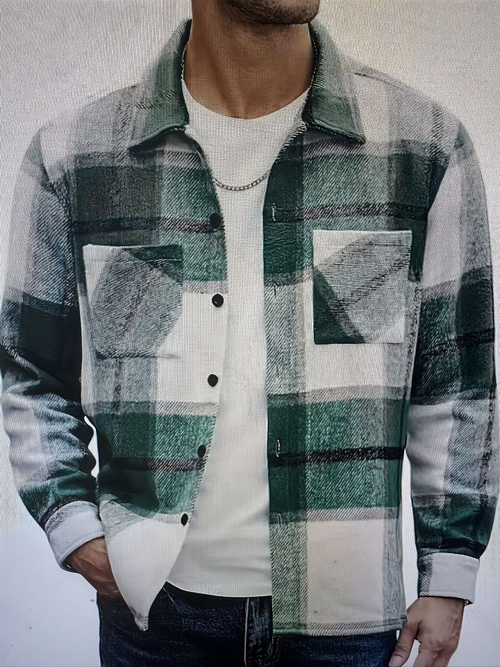 Elias | Rugged Plaid Shirt Jacket