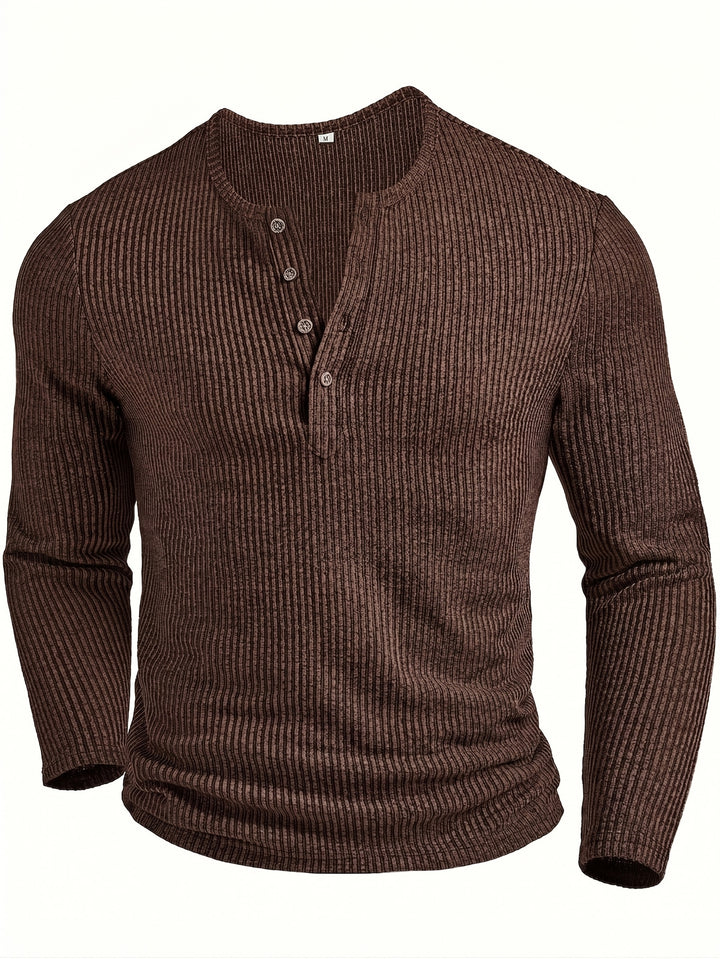 Callahan | Ribbed Long-Sleeve Henley