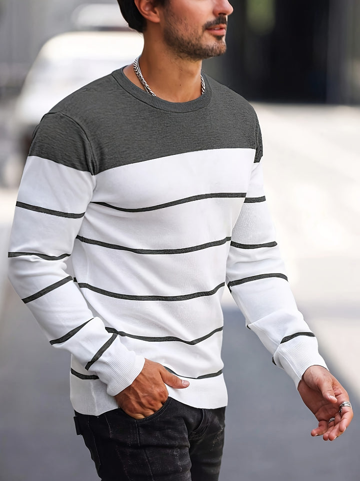 Bennington | Classic Striped Crew Neck Sweater