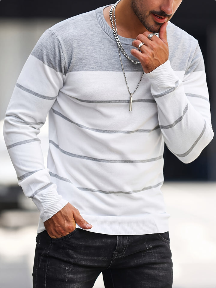 Bennington | Classic Striped Crew Neck Sweater
