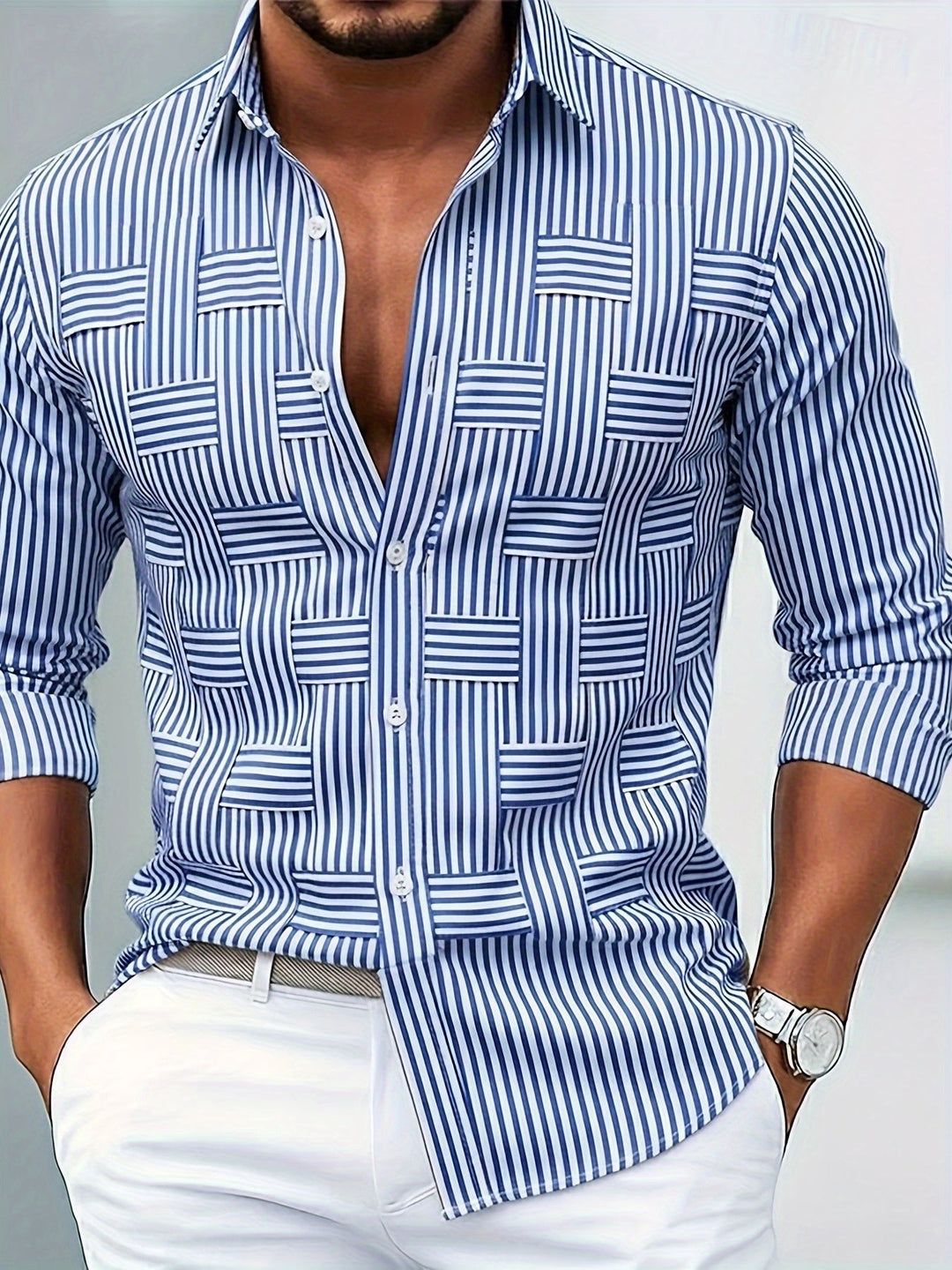 Weston | Refined Striped Long Sleeve Shirt