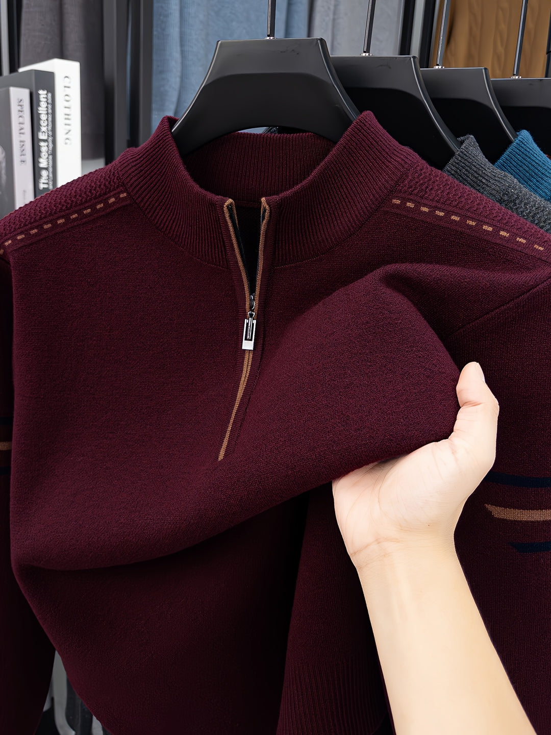 Emory | Quarter-Zip Knit Sweater