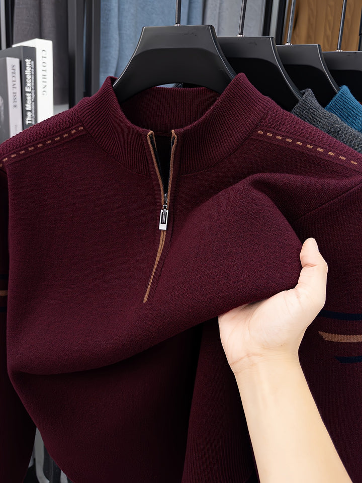 Emory | Quarter-Zip Knit Sweater