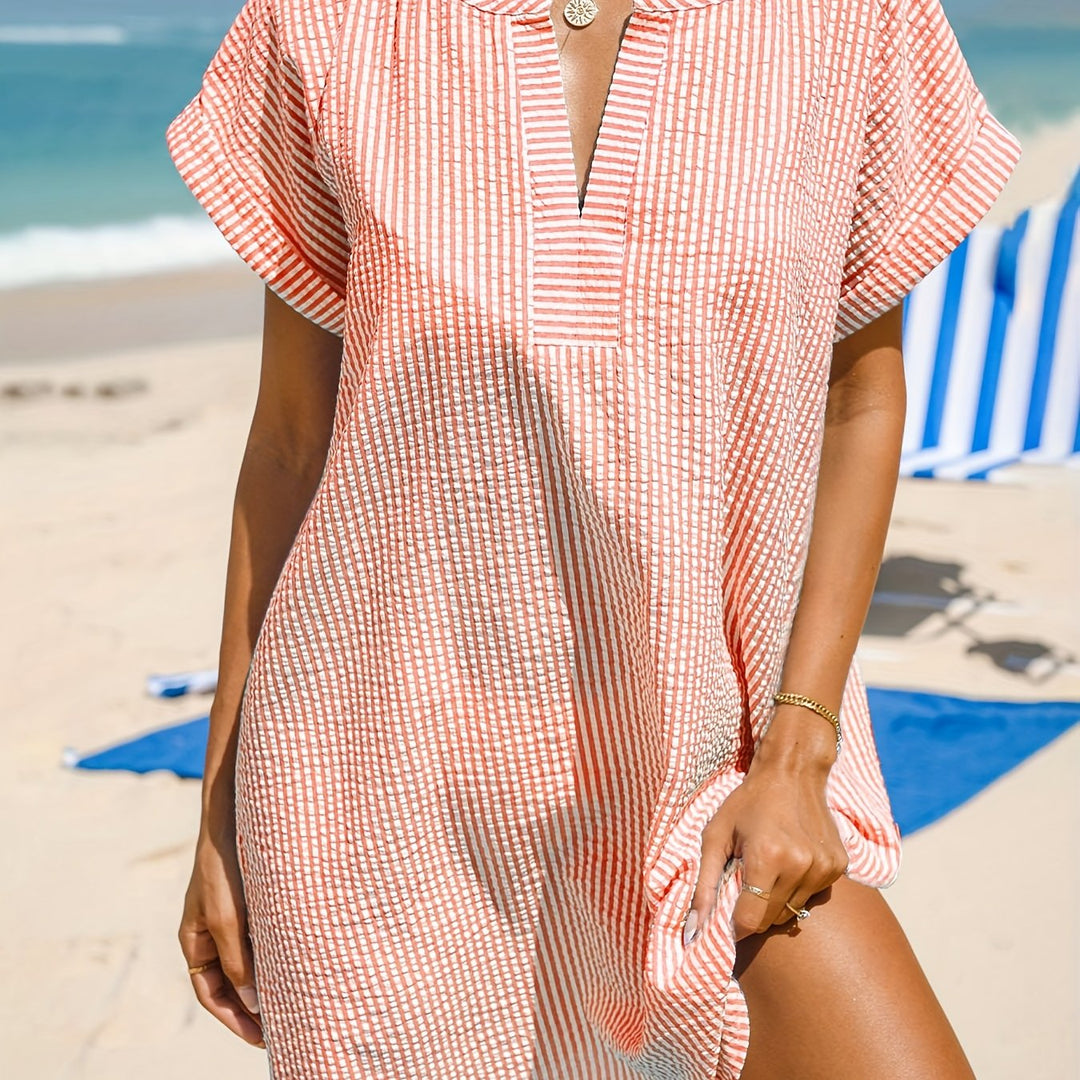 Sabrina | Relaxed Striped Beach Dress