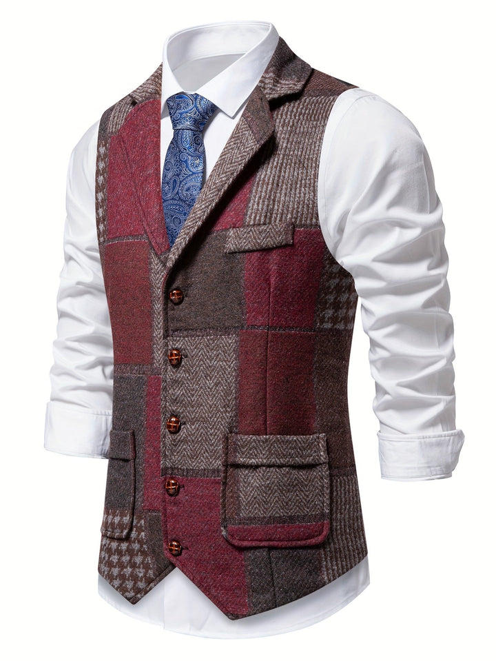 Trevor | Classic Herringbone Vest