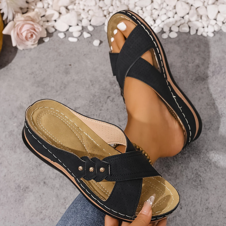 Marlene | Cushioned Comfort Wedge Sandals