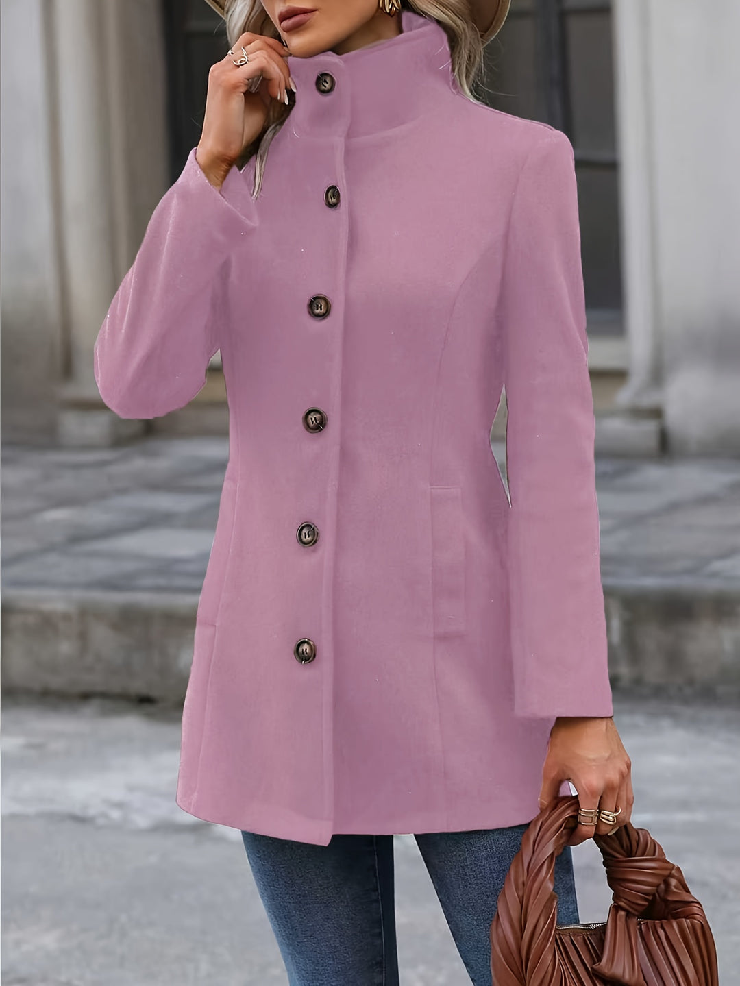 Vivian | Refined Stand-Collar Coat