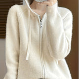Sylvie | Cozy Hooded Zip Cardigan