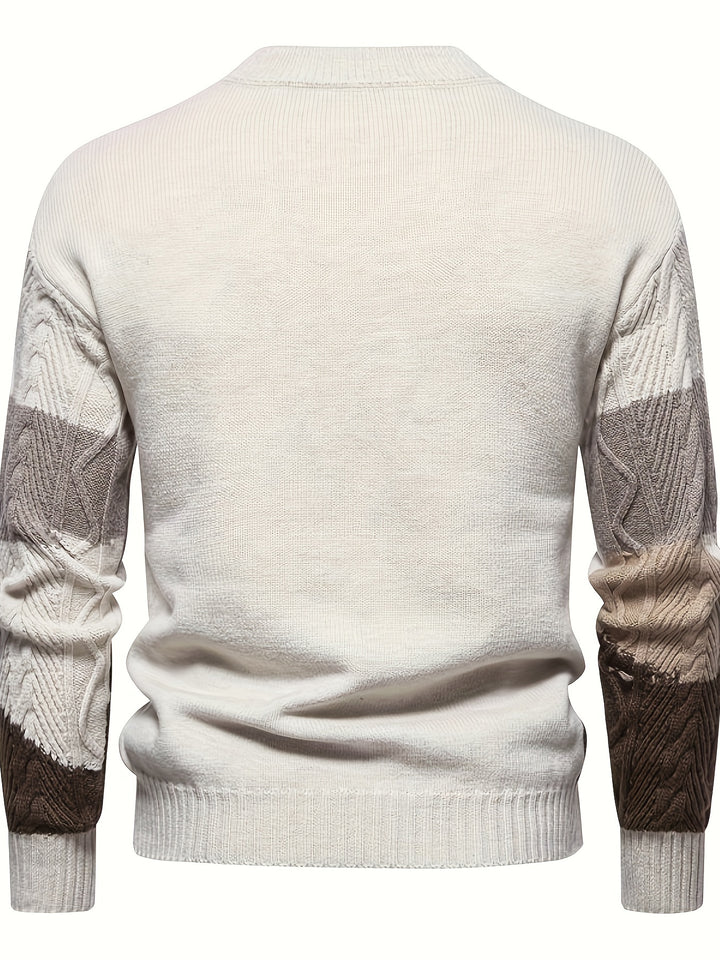 Bruno | Textured Colorblock Sweater