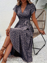 Josie | Flowing Floral Wrap Dress