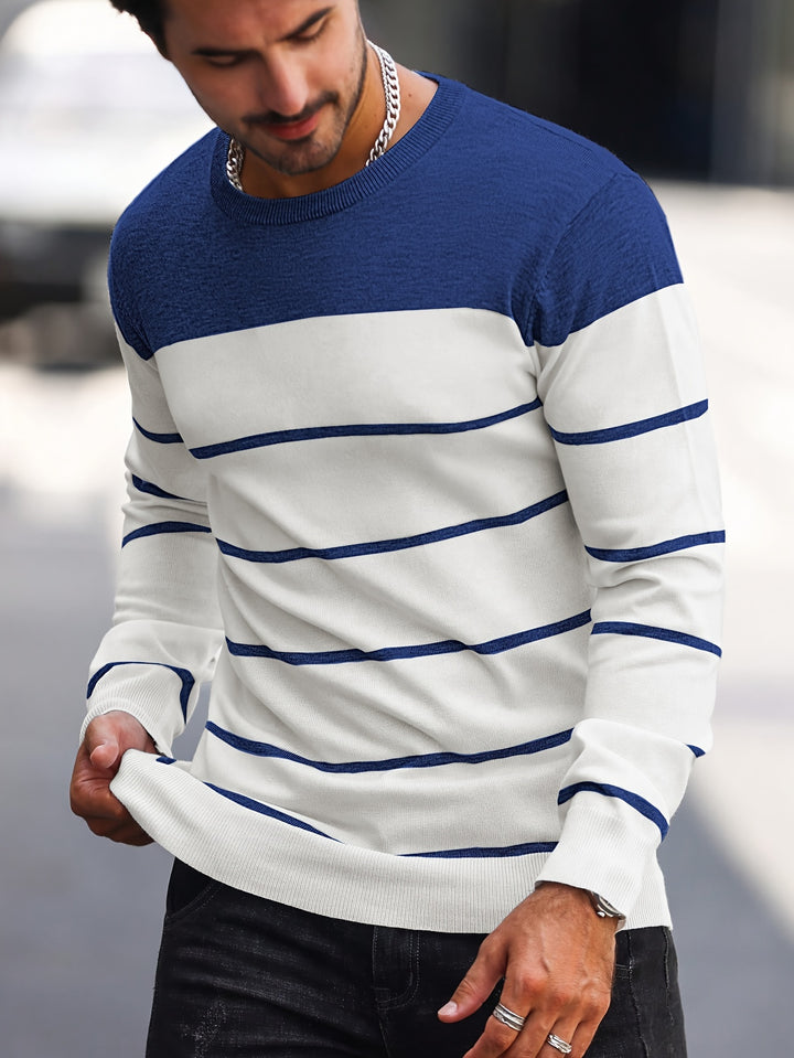 Bennington | Classic Striped Crew Neck Sweater